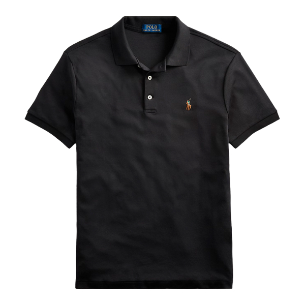 Ralph Lauren Polos Noir - Polo ajust et doux au toucher - XXL - Ref 131 €
